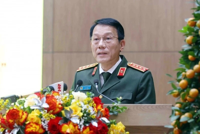 Giám đốc Học viện Chính trị quốc gia Hồ Chí Minh, Chủ tịch Hội đồng Lý luận Trung ương Nguyễn Xuân Thắng phát biểu tại buổi lễ.